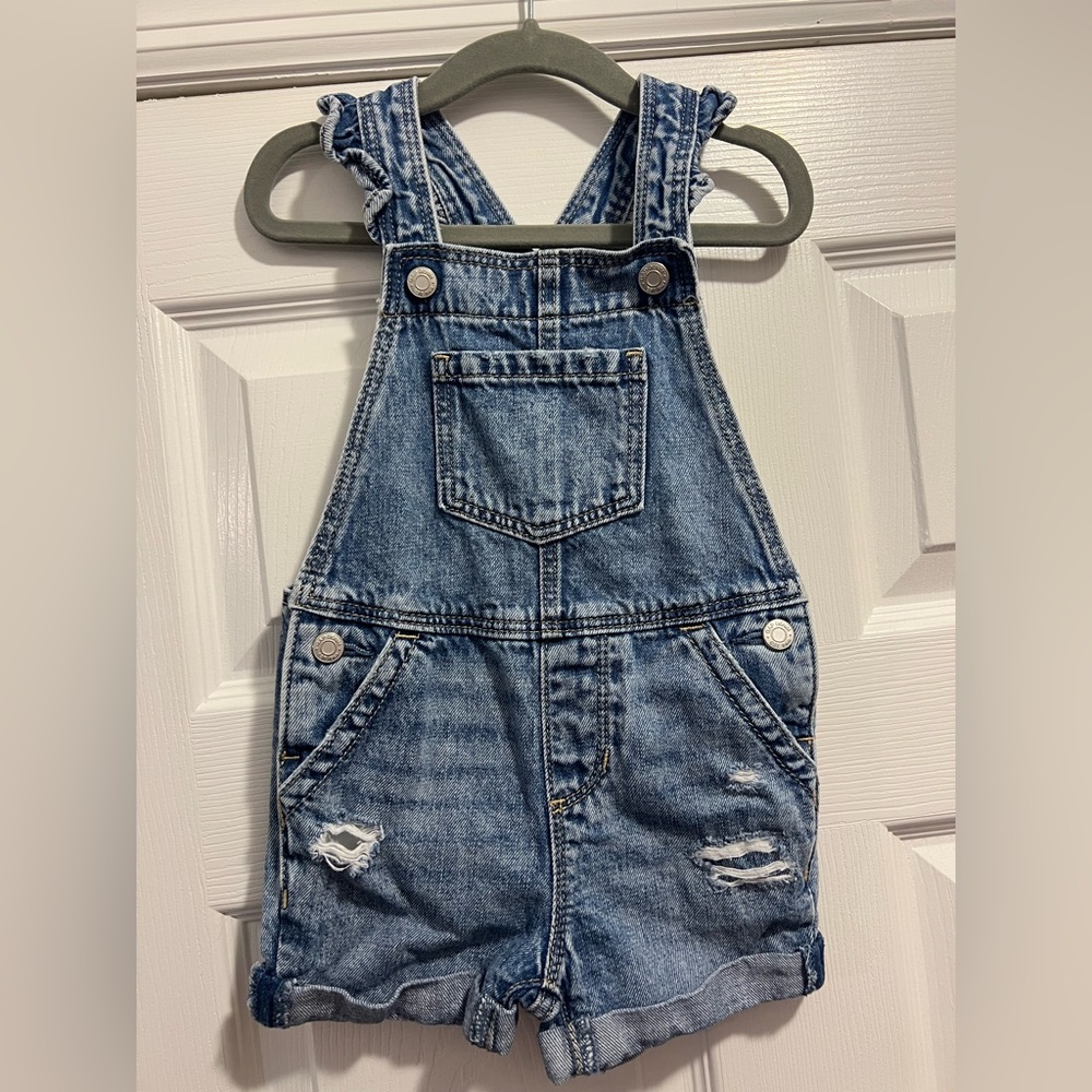 Denim Shorts Overalls